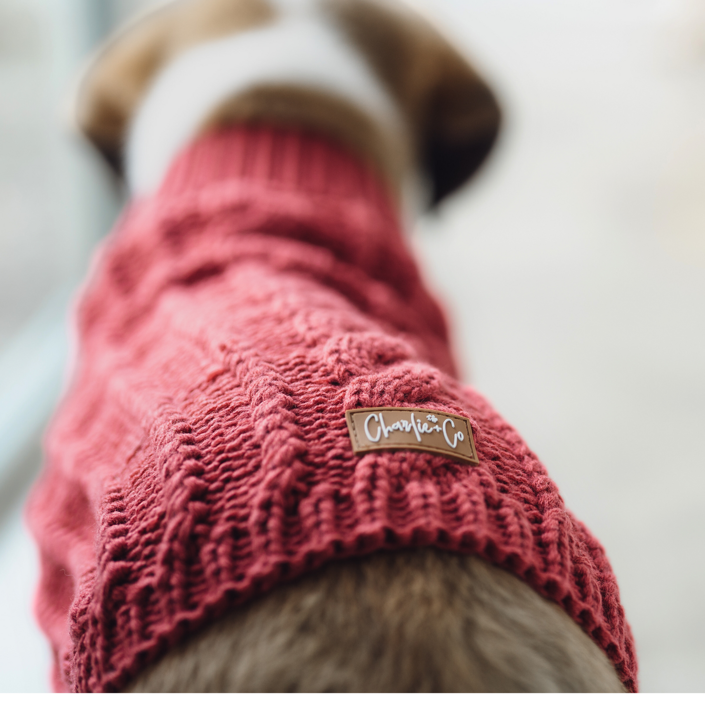 Cable Knit Jumper - Plum