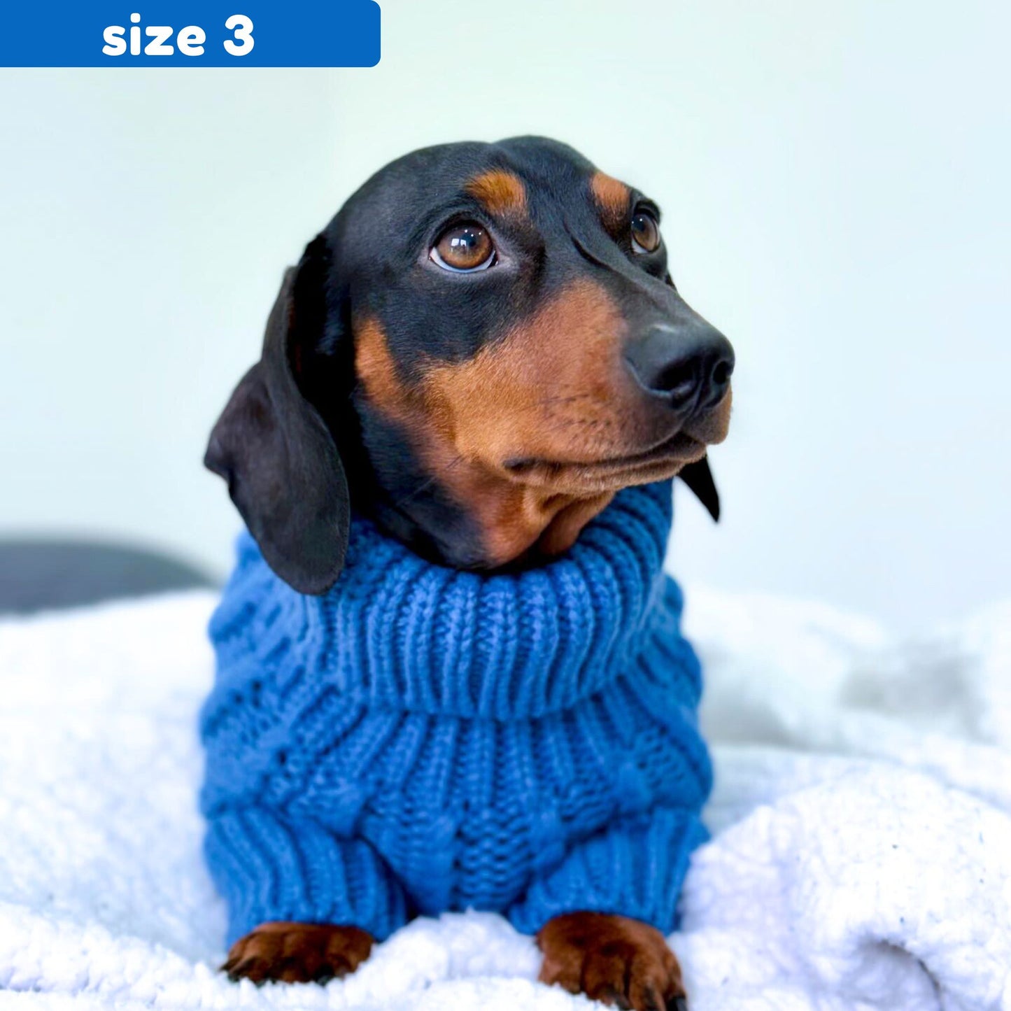 Cable Knit Jumper - Blue