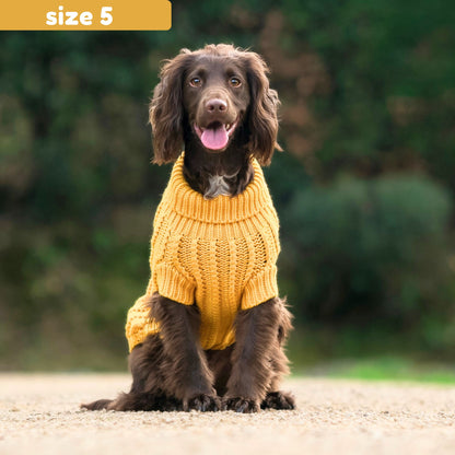 Cable Knit Jumper - Mustard