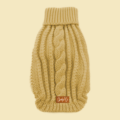 Cable Knit Jumper - Mustard