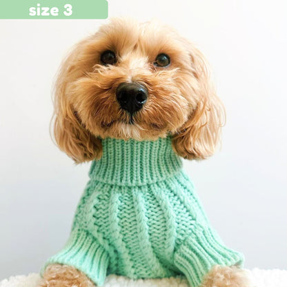Cable Knit Jumper - Mint